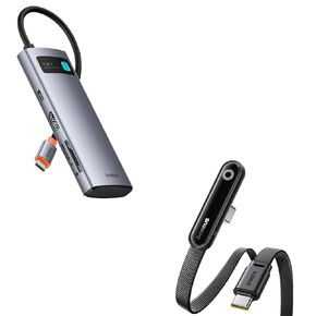 BASEUS USB C إلى محول HDMI ، 4K@60Hz USB C CORCING CABLE USB C ، 100W 5A شحن سريع USB C إلى كابل USB C ، الزاوية اليمنى USB C Cable