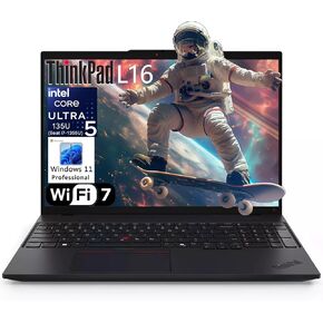 Lenovo ThinkPad L16 Gen 1 16" FHD+ Business Laptop Computer, Intel 12-Core Ultra 5 135U (Beat i7-1355U), 16GB DDR5 RAM, 256GB PCIe SSD, WiFi 7, BT, RJ-45, Thunderbolt 4, HDMI, Windows 11 Pro, AZ-XUT