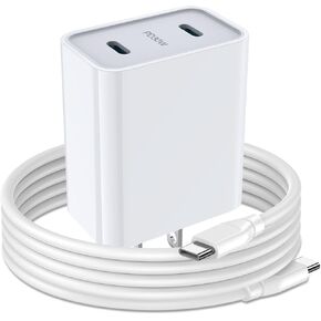 USB C Charger Super Fast iPhone 16 Charging Cord for iPhone 16 Pro Max ، 16 Plus ، 16 Pro ، 16،15 Pro Max ، 15 Plus ، 15 Pro ، 15 ، 30W Dual Port Wall Charger Adapter ، 6ft iPhone 15 Charger Cord C to كابل ج in Kuwait