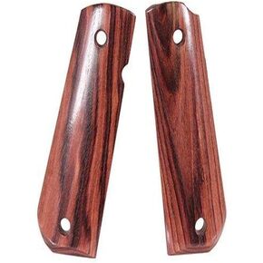 Hogue 45640 1911 Gov Model Round Heel Ambi-Cut Kingwood Grips