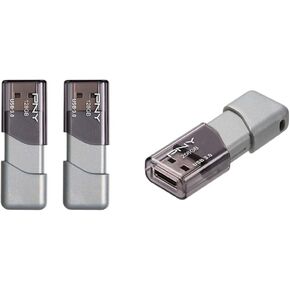 PNY 128GB 2-Pack & 256GB Turbo Attaché 3 USB 3.0 Flash Drives Bundle