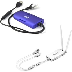 VONETS VAP11G-300 WiFi Bridge 2.4GHz WiFi to Ethernet Convert/WiFi Repeater/Point to Point with RJ45 Male DC/USB Powered for PLC IP Camera Printer Medical Devices Network Devices
