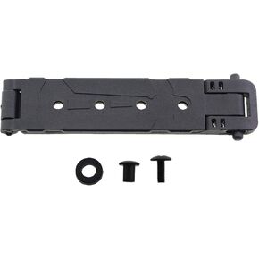 120x25mm Black Nylon Knife Sheath Back Clip with Mounting Hardware Locking Belt Buckle for Vests and Backpacks