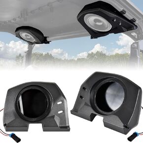 Sautvs مكبرات الصوت الخلفية سقف السقف القرون حاويات حاويات مع أقواس Polaris General 1000/4 1000/XP 1000/XP4 1000 2020-2025 الملحقات (دعم 6.5 "مكبرات الصوت ، زوج واحد ، استبدل #2637784 ، 2637785)