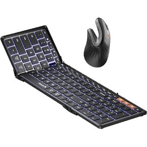 ProtoArc XK01 Plus Folding Keyboard with EM11 NL Wireless Mouse