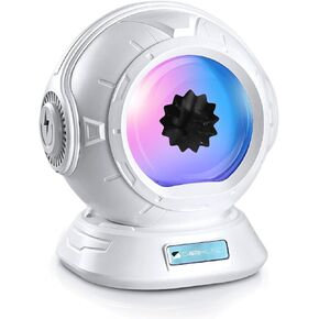 Ferrofluid Speaker, Dancing Ferrofluid Speaker with 2 Adjustable Modes and Colorful Lights (Pearl White)