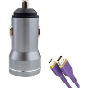 USB C Car Fast Charger, Super Fast Charging Adapter PD Type C Car Charger for All Cellphone (Grey)