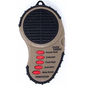 Cass Creek Ergo Predator Call, Handheld Electronic Game Call, CC010, Compact Design, 5 Calls In 1, Coyote Call, Expert Calls for Everyone, Brown, Black