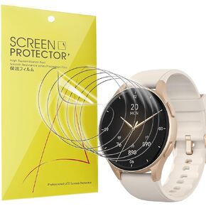 Compatible for GTX05 Smart Watch Screen Protector, [6 Pack] Full Coverage TPU Clear Film Compatible for kececo GTX05 43mm 1.32" Smart Watch (6 Pack)