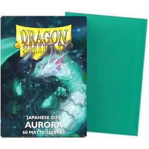 Dragon Shield Sleeves – Matte Aurora 60 CT – Japanese Size Card Sleeves - Smooth & Tough - Compatible with Yu-Gi-Oh!, Cardfight Vanguard & More MTG TCG OCG & Hockey Cards