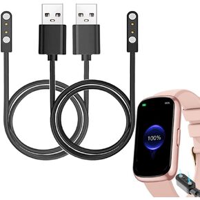 Smart Watch Cables Compatible with AKUMAKA CS5 1.47" Smartwatch, 2-Pack