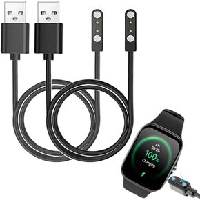 Smart Watch Cables Compatible with TOZO S7 1.85" Smartwatch, 2-Pack