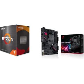 AMD Ryzen 7 5800X 8-core, 16-Thread Unlocked Desktop Processor ASUS ROG Strix B550-F Gaming AMD AM4 Zen 3 Ryzen5000 & 3rd Gen Ryzen ATX Gaming Motherboard (PCIe 4.0, 2.5Gb LAN,BIOS Flashback,HDMI 2.1