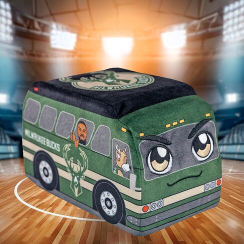 Bleacher Creatures Milwaukee Bucks Team Bus 8" Kuricha Plushie - Soft Inspired Plush in Saudi Arabia