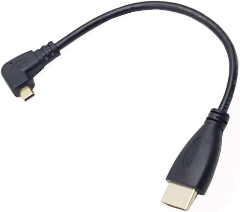 seadream الزاوية micro hdmi إلى HDMI كابل 2pcs 8 بوصة 90 درجة الزاوية اليمنى micro mal in Saudi Arabia