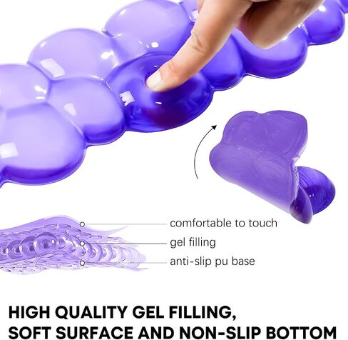 JIKIOU Cloud Wrist Rest for Computer Keyboard Arm Wrist Rest with Non-Slip Base Wrist Rest Ergonomic Gel for Keyboard and Mouse Typing Pain Relief Office Gaming Computer Desk in Saudi Arabia