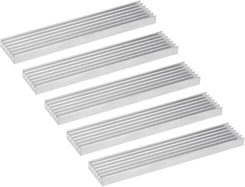 uxcell Electronics Cooler Dinkink for MOS GPU IC Silver 50 x 11 × 5 mm 5pcs in Kuwait