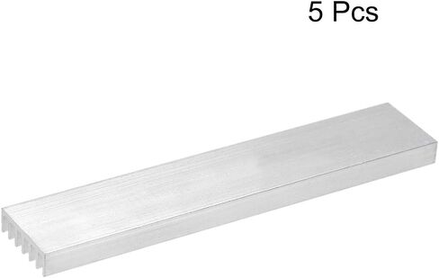 uxcell Electronics Cooler Dinkink for MOS GPU IC Silver 50 x 11 × 5 mm 5pcs in Kuwait