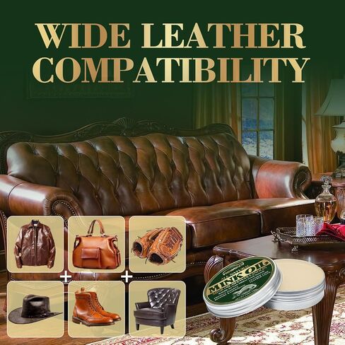 Mink Oil for Leather Boots, Leather Conditioner for Boots with Sponge, Boot Oil Made with Mink Oil Beeswax, Protect Soften Waterproof Leather Furniture, Car Seats, Shoes, Boots, Bags (4.23 Oz) in Saudi Arabia