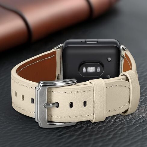 kwmobile Real Leather Watch Strap Compatible with Samsung Galaxy Fit 3 - Fitness Tracker Replacement Sports Wristband with Clasp in Saudi Arabia