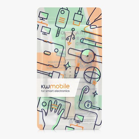 kwmobile Real Leather Watch Strap Compatible with Samsung Galaxy Fit 3 - Fitness Tracker Replacement Sports Wristband with Clasp in Saudi Arabia