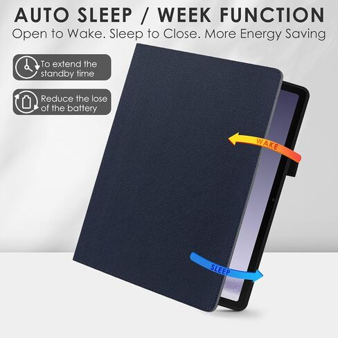 حالة detuosi لـ Samsung Galaxy Tab A9+/A9 Plus 11 بوصة 2024/2023 Tablet (SM-X210/X216/X218) Pu Leather Slim Folio مع حامل قلم S ، غطاء خلفي TPU الناعم ، النوم التلقائي/الاستيقاظ ، 2-زاوية. in Kuwait