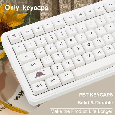 131Keys PBT keycaps xda ملفات تعريف الملف الشخصي ، أبعاد مفتاح البساطة الرمادية البيضاء ، Keycap الصبغة المناسبة لمعظم 65 ٪ 75 ٪ 100 ٪ Gateron Cherry MX لوحة المفاتيح الميكانيكية in Saudi Arabia