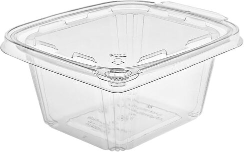 20 oz RPET Clear Hinged Lid Tamper Evident Container – 200 Pcs for Fruit, Dessert, Cookies, Snacks, For Take Out and Retail in Saudi Arabia