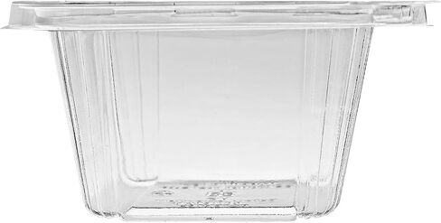20 oz RPET Clear Hinged Lid Tamper Evident Container – 200 Pcs for Fruit, Dessert, Cookies, Snacks, For Take Out and Retail in Saudi Arabia