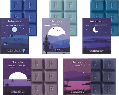 Folkulture Wax Melts Wax Cubes Strong Scent, Set of 5 Scented Wax Melts (30pc), Candle Warmer Wax Melts or Candle Wax Melts, Soy Wax Melts for Warmer, Candle Melts, Pumpkin Wax Melts in Kuwait