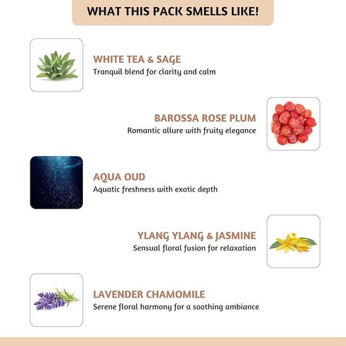 Folkulture Wax Melts Wax Cubes Strong Scent, Set of 5 Scented Wax Melts (30pc), Candle Warmer Wax Melts or Candle Wax Melts, Soy Wax Melts for Warmer, Candle Melts, Pumpkin Wax Melts in Kuwait