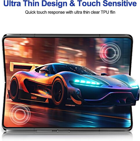 [2Set 6PCS] QUESPLE for Galaxy Z Fold 5 Screen Protector, Inner Screen Flexible TPU Film + Back Screen Protector Tempered Glass + Camera Lens Protector, HD Clear Anti-Scratch [Case Friendly] [Bubble Free] for Samsung Galaxy Z Fold 5 5G in Kuwait