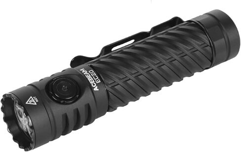Acebeam EC20 2800 Lumens High Lumens Multi Light Source EDC مصباح يدوي قابلة لإعادة الشحن ، ومصباح LED بدون خطوة ، 3 أوضاع 9 مستويات السطوع ، ضوء فلاش جيب صغير متعدد الاستخدامات للتخييم ، المنزل in Kuwait