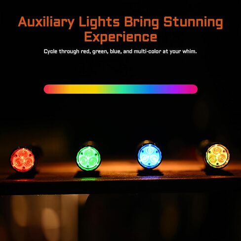 Acebeam EC20 2800 Lumens High Lumens Multi Light Source EDC مصباح يدوي قابلة لإعادة الشحن ، ومصباح LED بدون خطوة ، 3 أوضاع 9 مستويات السطوع ، ضوء فلاش جيب صغير متعدد الاستخدامات للتخييم ، المنزل in Kuwait