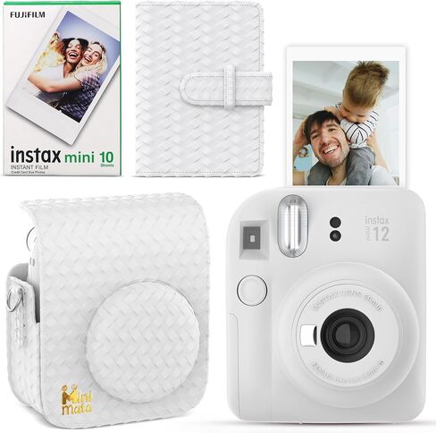 Fujifilm Instax Mini 12 Instant Camera Mint Green + Minimate Custom Designed Case + Fuji Instax Film 10 Sheets & Photo Album in Saudi Arabia