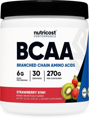 Nutricost BCAA Powder (Orange Mango, 60 Servings) - 2:1:1 Optimal Ratio, Gluten Free, Non-GMO, Vegetarian in Kuwait