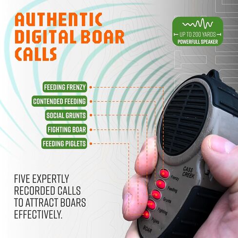 Cass Creek Ergo Predator Call, Handheld Electronic Game Call, CC010, Compact Design, 5 Calls In 1, Coyote Call, Expert Calls for Everyone, Brown, Black in Kuwait