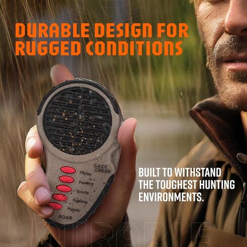 Cass Creek Ergo Predator Call, Handheld Electronic Game Call, CC010, Compact Design, 5 Calls In 1, Coyote Call, Expert Calls for Everyone, Brown, Black in Kuwait