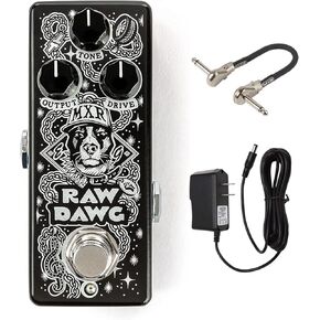 Briskdrop MXR EG74 Raw Dawg Overdrive Bundle with MXR Patch Cable & Power Supply