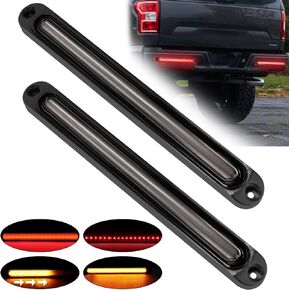 10" LED Trailer Tail Light Bar, Red+Amber Sequential Dynamic Turn Signal Lights Brake Stop Strobe Strip Lamp for Golf Cart Off-road Truck RV UTV in Kuwait