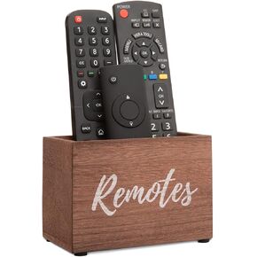 TV Remote Holder for Table | TV Controller Holder Fits 3+ Remotes | Remote Control Holder for Table | TV Remote Caddy for Table | Bedside Remote Holder | Remote Control Holder for Bed
