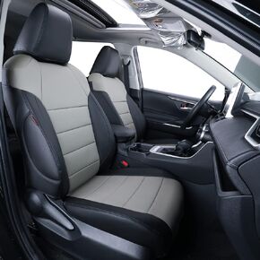 Custom Seat Covers Compatible with Select Toyota RAV4 LE,XLE,XLE Premium,Limited 2019 2020 2021 2022 2023 2024 Models (Black,Full Set)