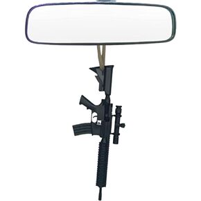 AR-15 Rearview Mirror Decoration for Hunting & Firearms Enthusiasts - Hanging Rifle Car & Truck Accessory - Durable Resin - Unique Gift/Stocking Stuffer for Hunters & Outdoor Lovers