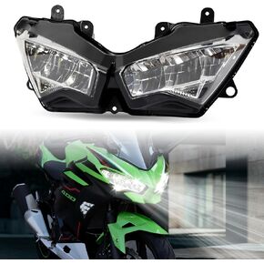 LED Headlight Assembly for Ninja z400 18-23, LED Headlight Headlamp Front Lamp Lights with DRL High Low Beam Daytime Running Light for Kawasaki Ninja 400 2018-2023 Accessories