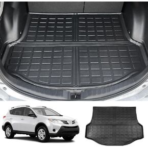 powoq Trunk Mat Compatible with 2013 2014 2015 2016 2017 2018 Toyota RAV4 All Weather TPE Cargo Mat Trunk Mat Replacement for 2013-2018 Toyota RAV4 Accessories (Fit 2013-2018, Rear Trunk Mat)