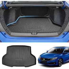 Powerty Only Fit for Trunk Mat Honda Civic Sedan 2016-2021 All Weather TPO Rear Cargo Liner (Not Fit for 2-Doors Models, Not Fit for Hatchback)