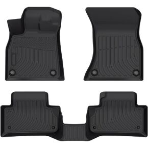 Cartist Custom Fit for Floor Liners 2018-2024 Audi Q5/SQ5 5 Seating All Weather Floor Mats for Q5/SQ5 Accessories Heavy Duty TPE Odorless