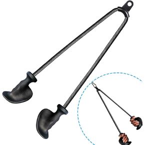 Ergonomic Tricep Rope Pulldown Attachments, Upgraded 27 32 40 & 47 Inch Extra Long Triceps Rope Cable Attachments for Gym, LAT Pull Down Bar for Cable Machine, Tricep Workout Cable Attachments