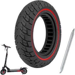 ulip Scooter Solid Tire 10 Inch 10x2.5 Electric Scooter Wheels Replacement Tire Front or Rear Puncture-resistant Rubber Solid Tire Kugoo M4