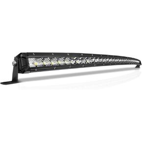 42 Inch Curved LED Light Bar, 300W Super Bright Flood & Spot Beam Combo - 52000LM Off Road Driving Single Row Light Bars for Trucks for Jeep Trucks Boats ATV UTV Cars